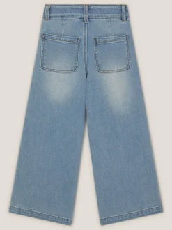 Monsoon Jeans à jambes larges brodés fleuris Sequins