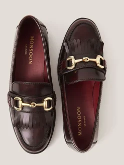 Monsoon Mocassins Britt en cuir à franges