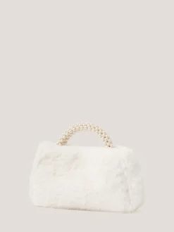 Monsoon sac à poignée en perles duveteuses