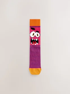 Monstre bleu/vert/rouge - Paquet de chaussettes à motifs 5