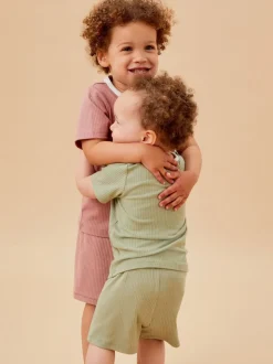 MORI Short stretch côtelé super doux