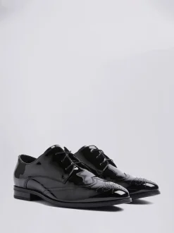 MOSS Kensington Patent Robe Brogues