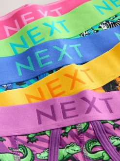 Motif animaux rose vif/bleu - Boxers avec ouverture sur le devant