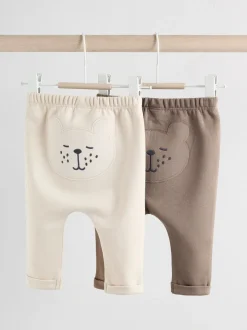Motif ours neutre - Baby 100% Cotton Leggings 2 Pack (0mois-2ans)
