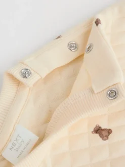 Motif ours neutre - Ensemble sweat matelassé et survêtement bébé (0mois à2ans)