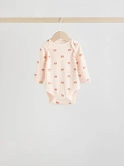 Motif ours neutre - Lot de 5 bodies bébé à manches longues