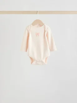 Motif ours neutre - Lot de 5 bodies bébé à manches longues