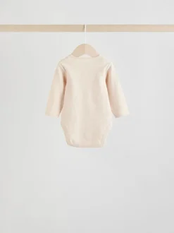 Motif ours neutre - Lot de 5 bodies bébé à manches longues