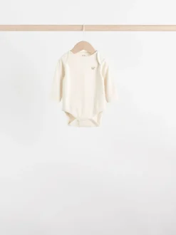 Motif ours neutre - Lot de 5 bodys à manches longues pour bébé