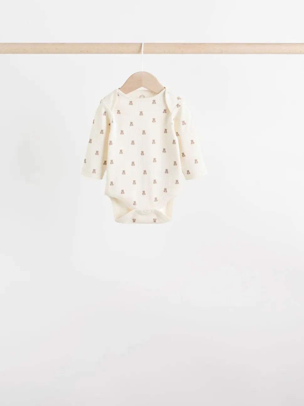 Motif ours neutre - Lot de 5 bodys à manches longues pour bébé