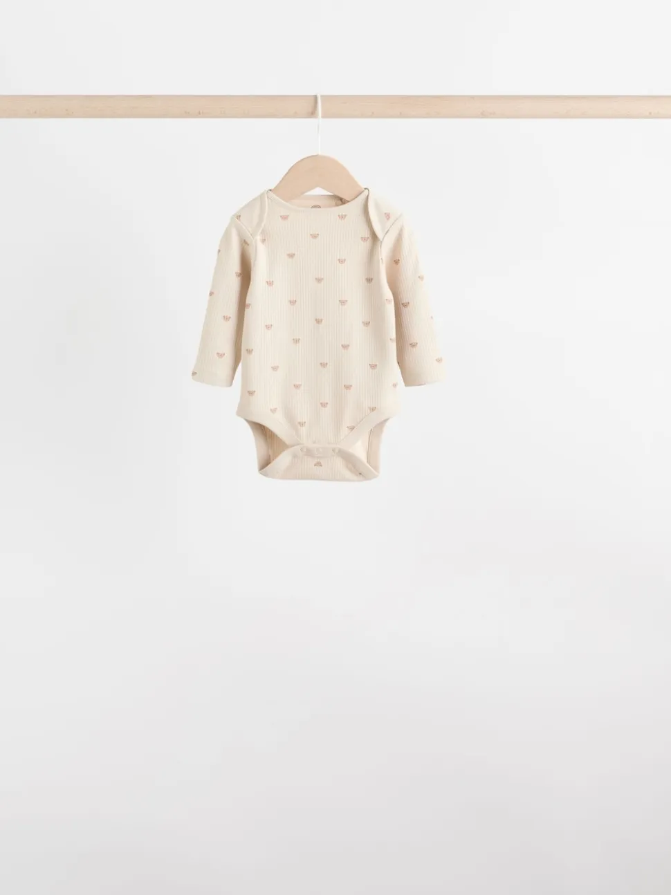 Motif ours neutre - Lot de 5 bodys à manches longues pour bébé