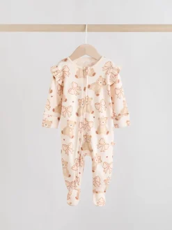 Motif ours neutre - Lot de 3 dors-bien bébé à fermeture éclair bidirectionnelle (0-2ans)