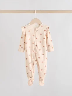 Motif ours neutre - Lot de 3 dors-bien bébé à fermeture éclair bidirectionnelle (0-2ans)