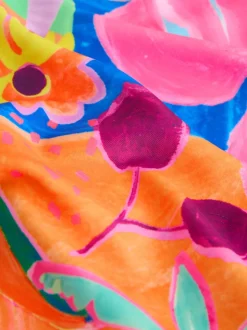 Motif tropical orange - Maillot de bain Sunsafe (3mths-10yrs)