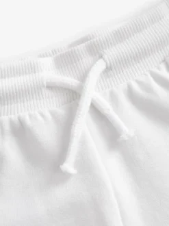 Motif uni blanc - Short en jersey (3-16ans)