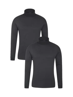 Mountain Warehouse Mens Meribel 100% Cotton Thermal Lot multiple Top