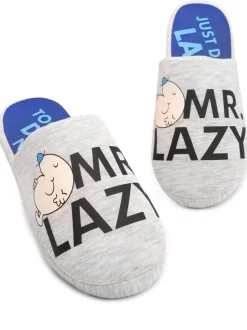 Mr Men gris - Chaussons Vanilla Underground Mr Men Mr Lazy
