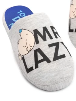 Mr Men gris - Chaussons Vanilla Underground Mr Men Mr Lazy