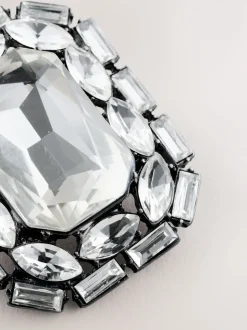 Métal de canon - Broche à bijoux scintillants