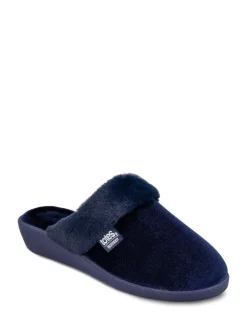 Mules Totes Isotoner à talons en velours scintillant pour femme