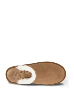 Mules Totes Isotoner en daim pour homme avec déperlant