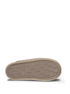 Mules Totes Isotoner pour femme en peau de mouton à dos croisé