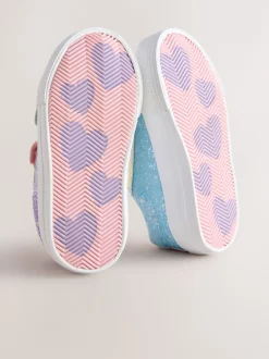 Multi arc-en-ciel pailleté - Chunky Trainers With Fermeture par contact