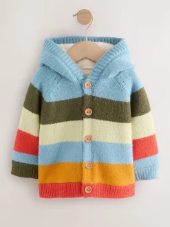 Multi Bright Stripe (multi-rayures lumineuses) - Character Cardigan (3mths-7yrs)