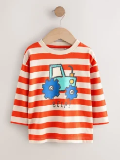 Multi Digger - Lot de 3 t-shirts imprimés graphiques à manches longues (3mois-7ans)