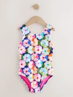 Multi Floral - Maillot de bain festonné (3-16ans)