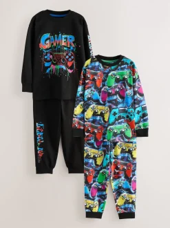 Multi Gamer - Lot de 2 pyjamas à manches longues (3-16ans)
