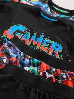 Multi Gamer - Lot de 2 pyjamas à manches longues (3-16ans)