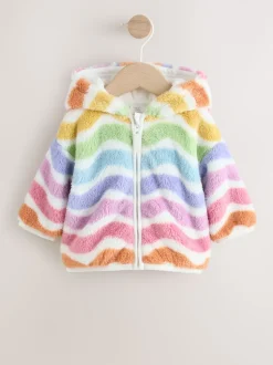 Multi Lumineux - Veste zippée à capuche en polaire bébé (0mois-2ans)