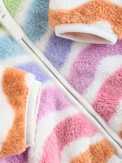 Multi Lumineux - Veste zippée à capuche en polaire bébé (0mois-2ans)