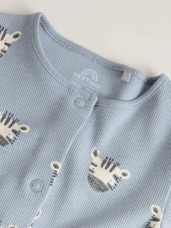 Multi Safari Animal - Combinaisons de sommeil pour bébé 4 Pack (0mois-3ans)