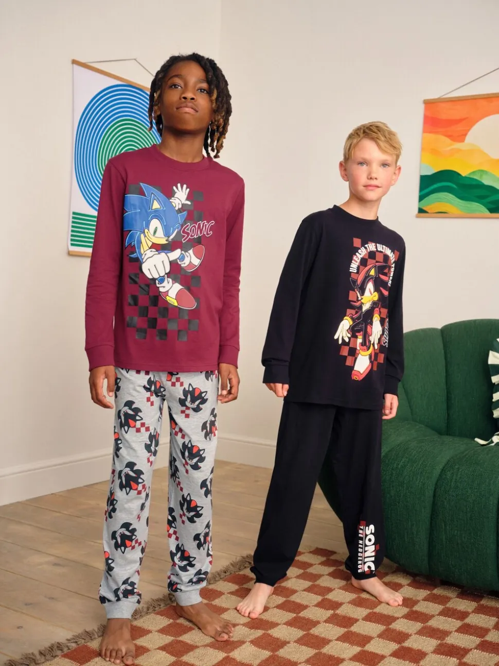 Multi Sonic - Lot de 2 pyjamas sous licence Jogger (3-14ans)