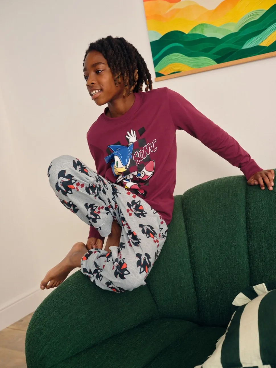 Multi Sonic - Lot de 2 pyjamas sous licence Jogger (3-14ans)