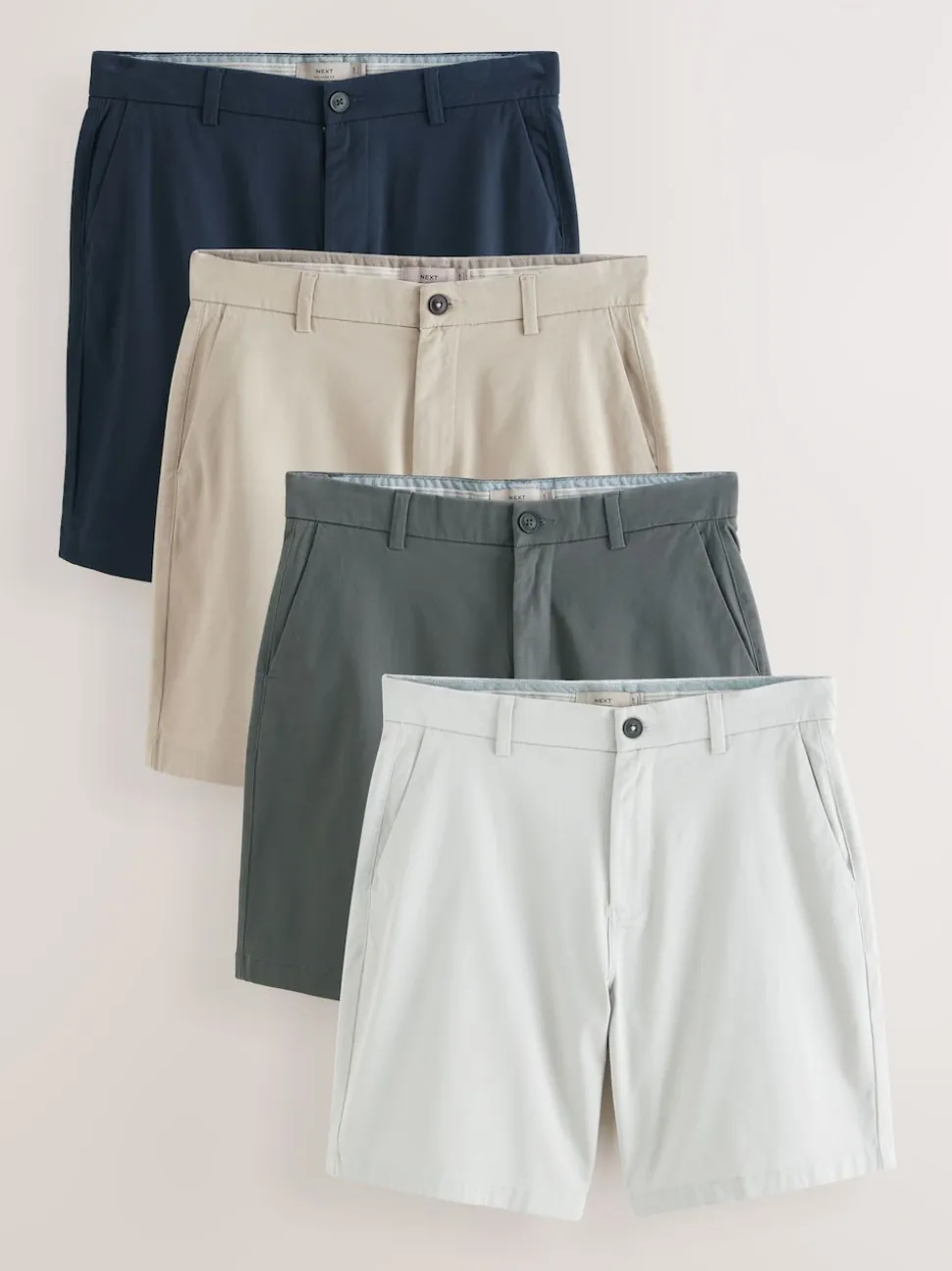 Multicolore - Ajustement lâche - Short chino extensible 4 Pack