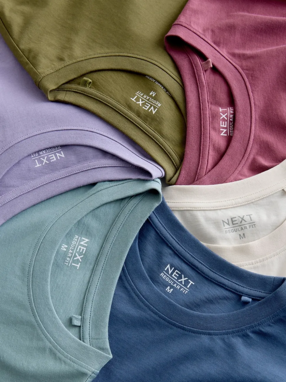 Multicolore - Ajustement régulier - Lot de t-shirts essentiels en coton 6