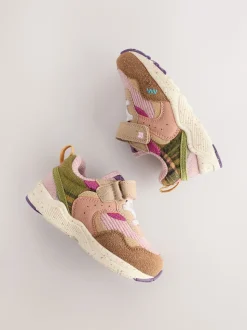 Multicolore - Baskets à lacets élastiques à fermeture tactile