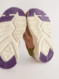 Multicolore - Baskets à lacets élastiques à fermeture tactile