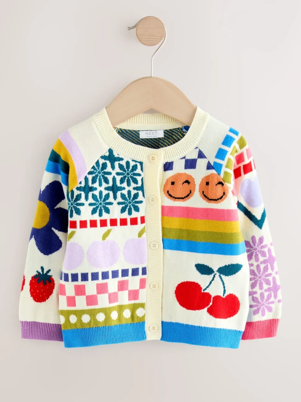 Multicolore - Cardigan imprimé amusant (3mois-7ans)