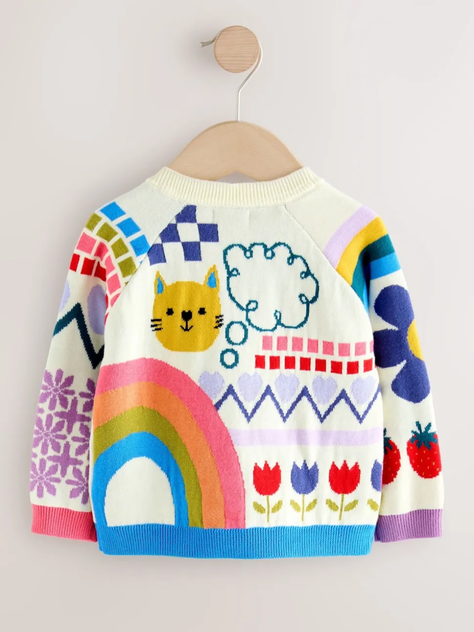 Multicolore - Cardigan imprimé amusant (3mois-7ans)