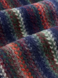 Multicolore - Écharpe en maille à rayures