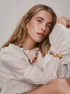 Multicolore - Collier de grosses perles