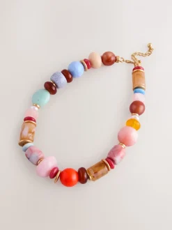 Multicolore - Collier de grosses perles