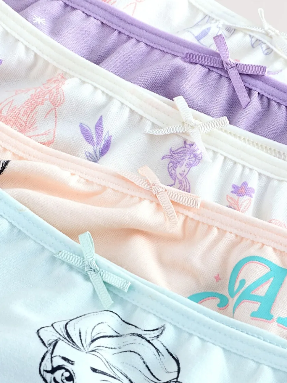 Multicolore - Lot 5 Caleçons Disney Frozen imprimés (1.5-10ans)