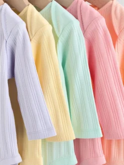 Multicolore - Lot de 5 bodies à manches longues pour bébé