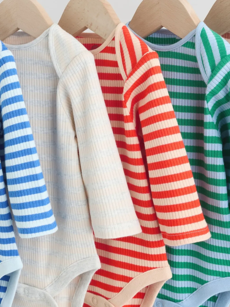 Multicolore - Lot de 5 bodys à manches longues pour bébé