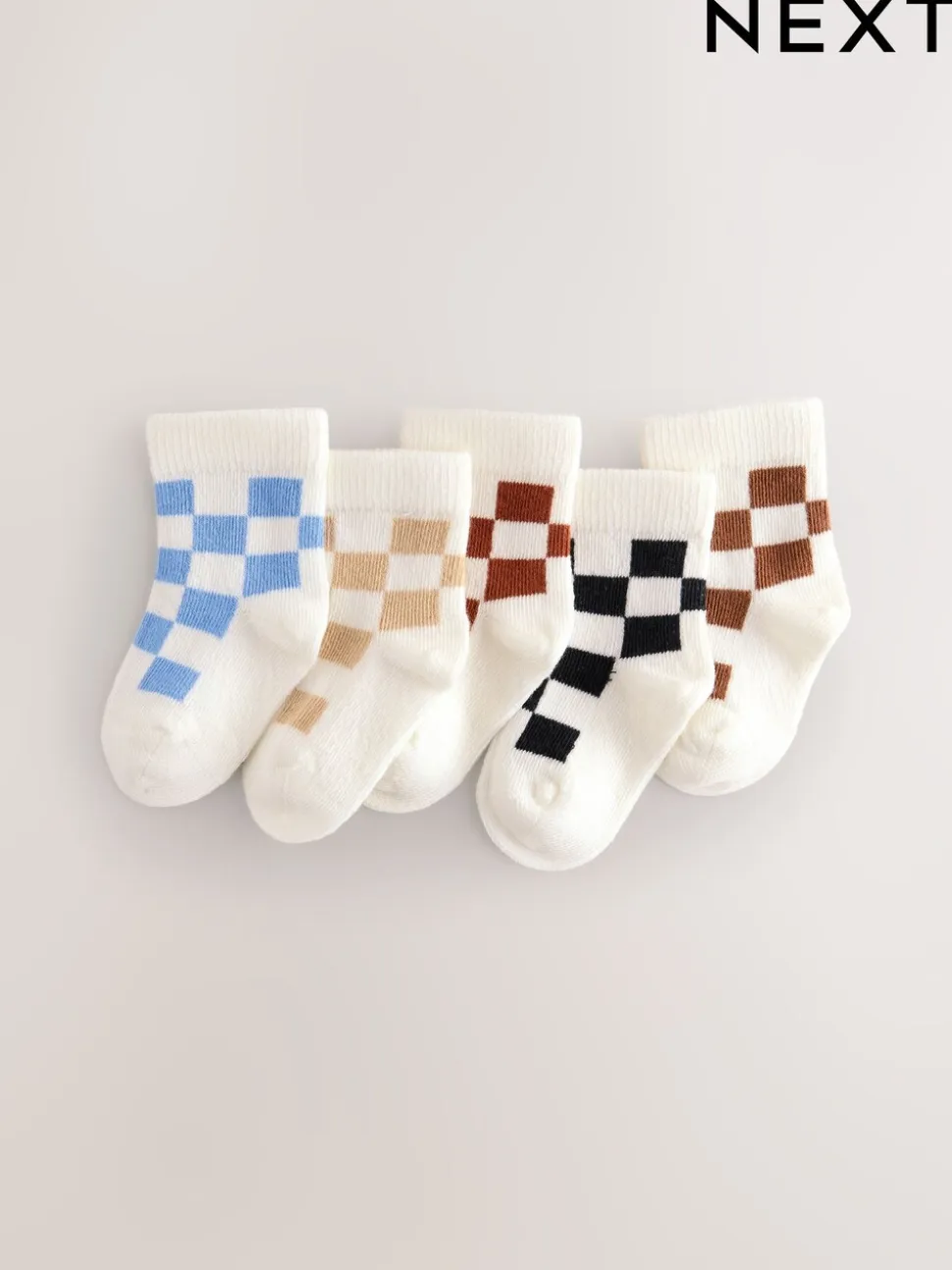 Multicolore - Lot de 5 chaussettes pour bébé (0mois-2ans)